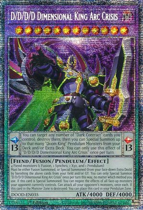 D/D/D/D Dimensional King Arc Crisis  [DOOD-EN035] Starlight Rare 1st Edition