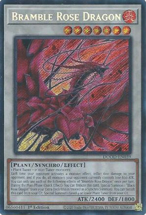 Bramble Rose Dragon [DOOD-EN039] Secret Rare 1st Edition