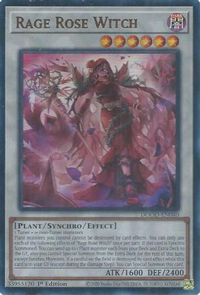 Rage Rose Witch [DOOD-EN040] Ultra Rare 1st Edition