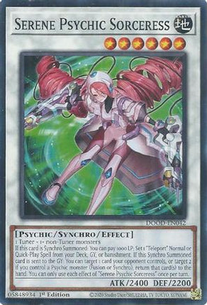 Serene Psychic Sorceress (Common / Short Print) [DOOD-EN042] 1st Edition