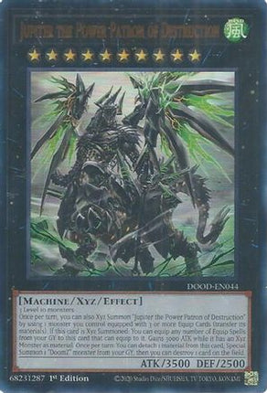 Jupiter the Power Patron of Destruction [DOOD-EN044] Ultra Rare 1st Edition
