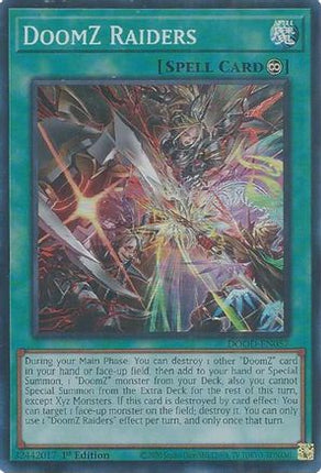 DoomZ Raiders [DOOD-EN057] Super Rare 1st Edition