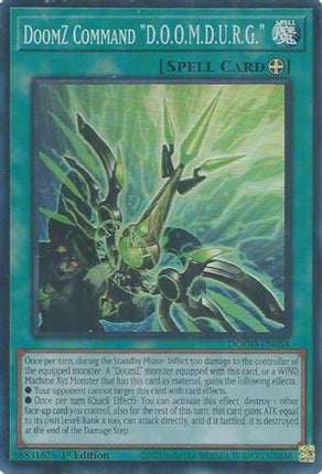 DoomZ Command "D.O.O.M.D.U.R.G." [DOOD-EN058] Super Rare 1st Edition
