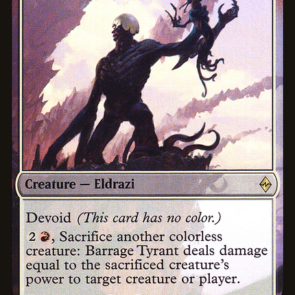 Barrage Tyrant (devoid) [Battle for Zendikar Promos] Foil