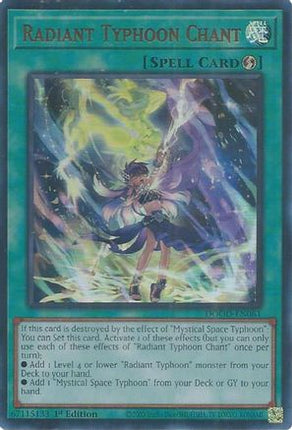 Radiant Typhoon Chant [DOOD-EN061] Ultra Rare 1st Edition