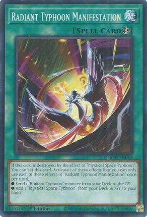 Radiant Typhoon Manifestation [DOOD-EN062] Common / Short Print 1st Edition