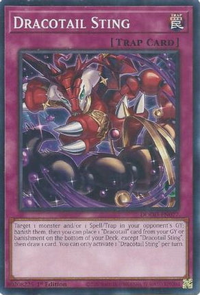 Dracotail Sting [DOOD-EN077] Common / Short Print 1st Edition