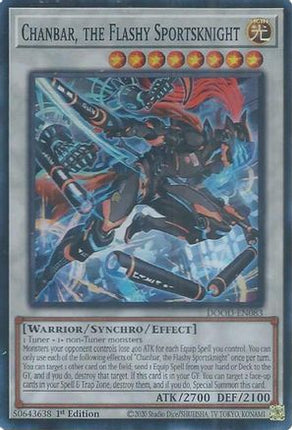Chanbar, the Flashy Sportsknight [DOOD-EN083] Super Rare 1st Edition