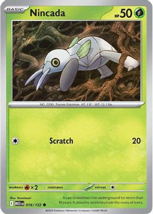 Nincada - 16/null [ME01: Mega Evolution] Reverse Holofoil