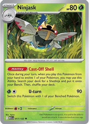 Ninjask - 017/132 [ME01: Mega Evolution] Reverse Holofoil