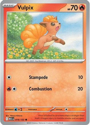 Vulpix - 019/132 [ME01: Mega Evolution] Reverse Holofoil