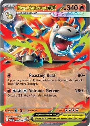 Mega Camerupt ex - 022/132 [ME01: Mega Evolution] Holofoil