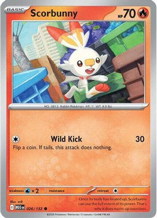 Scorbunny - 26/null [ME01: Mega Evolution] Reverse Holofoil