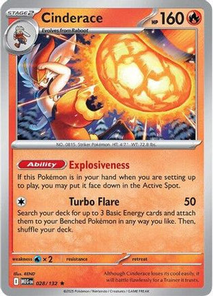 Cinderace - 28/null [ME01: Mega Evolution] Reverse Holofoil