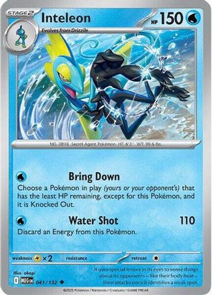 Inteleon - 041/132 [ME01: Mega Evolution] Reverse Holofoil