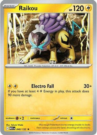 Raikou - 48/null [ME01: Mega Evolution] Reverse Holofoil