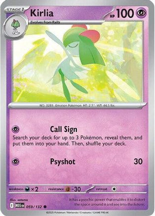 Kirlia - 59/null [ME01: Mega Evolution] Reverse Holofoil