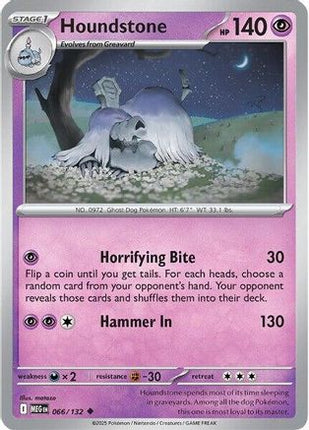 Houndstone - 066/132 [ME01: Mega Evolution] Reverse Holofoil