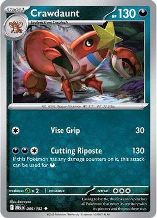 Crawdaunt - 85/null [ME01: Mega Evolution] Reverse Holofoil