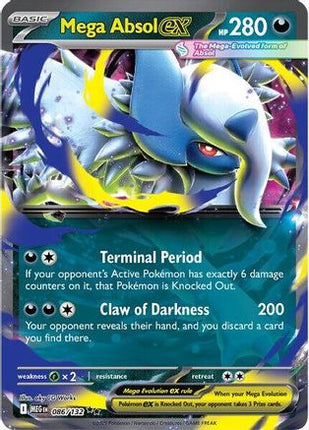 Mega Absol ex - 086/132 [ME01: Mega Evolution] Holofoil