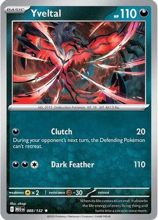 Yveltal - 88/null [ME01: Mega Evolution] Reverse Holofoil