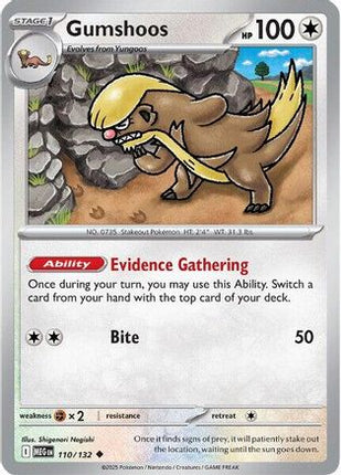 Gumshoos - 110/132 [ME01: Mega Evolution] Reverse Holofoil