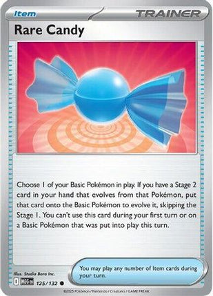 Rare Candy - 125/132 [ME01: Mega Evolution] Reverse Holofoil