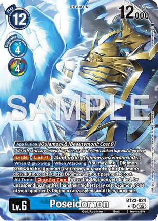 Poseidomon (Alternate Art) [BT23-024] [Hackers' Slumber] Foil