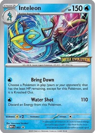 Inteleon - 002 - 2/null [ME: Mega Evolution Promo]