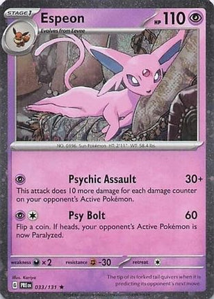 Espeon - 033/131 (Cosmos Holo) [Miscellaneous Cards & Products] Holofoil