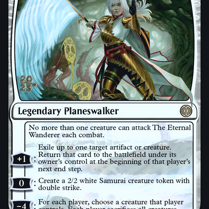 The Eternal Wanderer [Phyrexia: All Will Be One Promos] Prerelease Foil