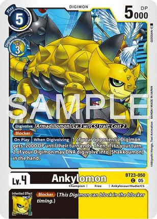 Ankylomon [BT23-050] [Hackers' Slumber]
