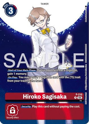 Hiroko Sagisaka (Hacker's Slumber Box Promotion Pack) [P-210] [Digimon Promotion Cards] Foil