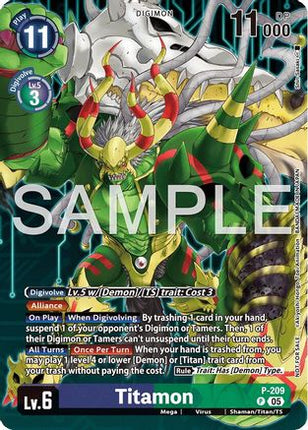 Titamon (Hacker's Slumber Box Promotion Pack) [P-209] [Digimon Promotion Cards] Foil