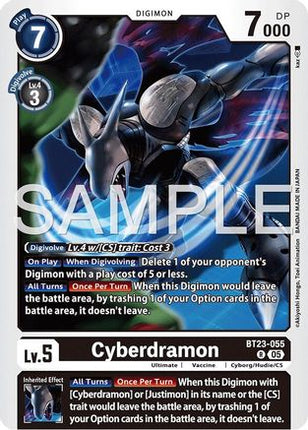 Cyberdramon [BT23-055] [Hackers' Slumber] Foil