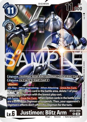 Justimon: Blitz Arm [BT23-059] [Hackers' Slumber] Foil