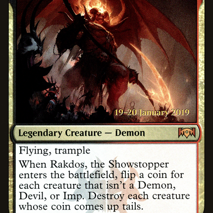 Rakdos, the Showstopper [Ravnica Allegiance Promos] Prerelease Foil