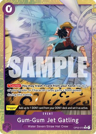 Gum-Gum Jet Gatling (Alternate Art) (OP03-072) - Premium Booster -The Best- Vol. 2 Foil