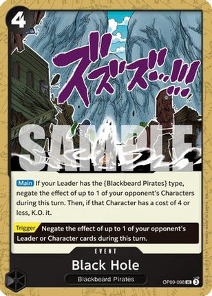 Black Hole (Reprint) (OP09-098) - Premium Booster -The Best- Vol. 2