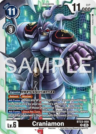 Craniamon [BT23-058] [Hackers' Slumber] Foil