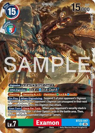 Examon [BT23-047SR] [Hackers' Slumber] Foil