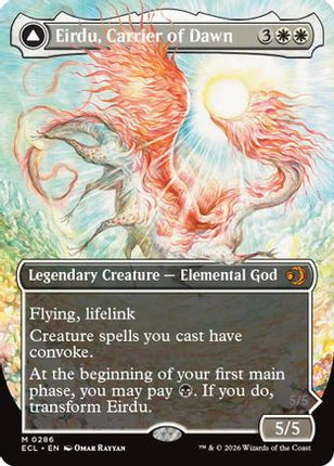 Eirdu, Carrier of Dawn (Borderless) [Lorwyn Eclipsed] Foil