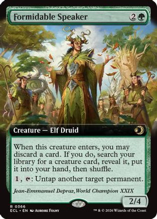 Formidable Speaker (Extended Art) [Lorwyn Eclipsed] Foil