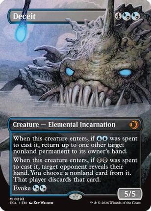 Deceit (Borderless) [Lorwyn Eclipsed] Foil