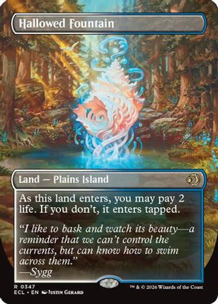 Hallowed Fountain (Borderless) [Lorwyn Eclipsed] Foil