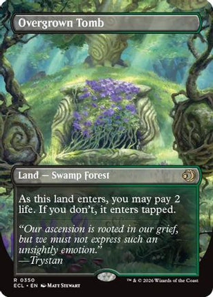 Overgrown Tomb (Borderless) [Lorwyn Eclipsed] Foil