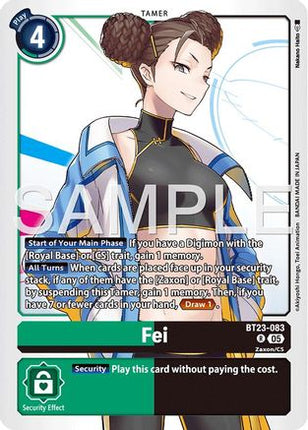 Fei [BT23-083] [Hackers' Slumber] Foil