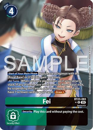 Fei (Alternate Art) [BT23-083] [Hackers' Slumber] Foil