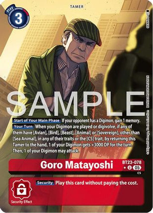 Goro Matayoshi (Alternate Art) [BT23-078] [Hackers' Slumber] Foil