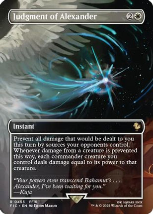 Judgment of Alexander (Borderless) [Commander: FINAL FANTASY] Foil